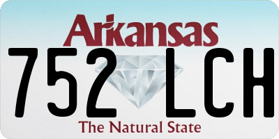 AR license plate 752LCH
