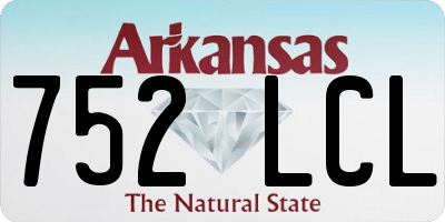 AR license plate 752LCL