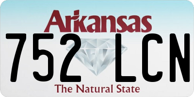 AR license plate 752LCN