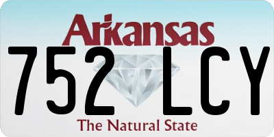 AR license plate 752LCY
