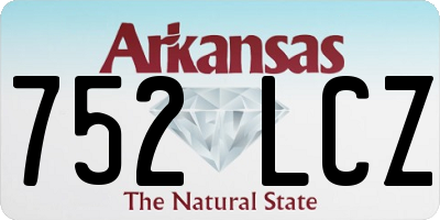AR license plate 752LCZ