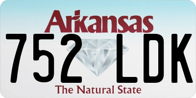 AR license plate 752LDK