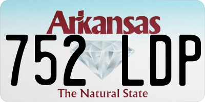 AR license plate 752LDP