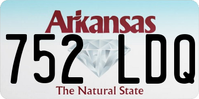 AR license plate 752LDQ
