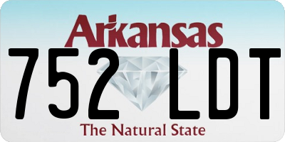 AR license plate 752LDT