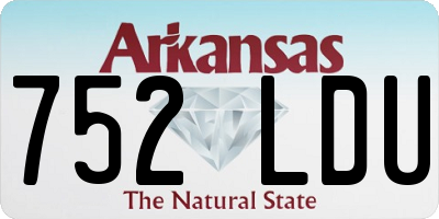 AR license plate 752LDU