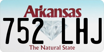 AR license plate 752LHJ