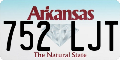 AR license plate 752LJT
