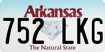 AR license plate 752LKG