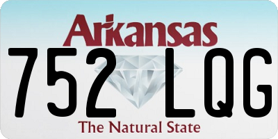 AR license plate 752LQG