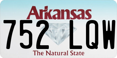 AR license plate 752LQW