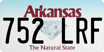 AR license plate 752LRF