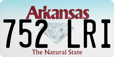 AR license plate 752LRI