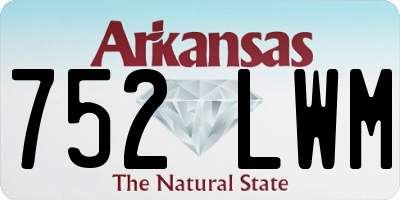 AR license plate 752LWM