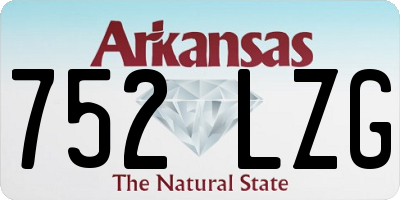 AR license plate 752LZG