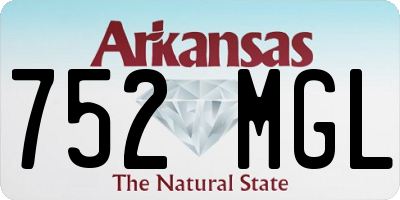 AR license plate 752MGL
