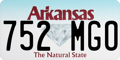 AR license plate 752MGO