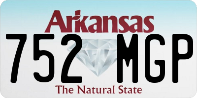 AR license plate 752MGP