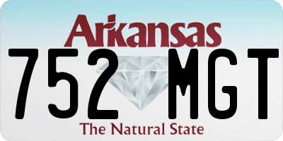 AR license plate 752MGT