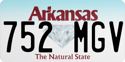 AR license plate 752MGV