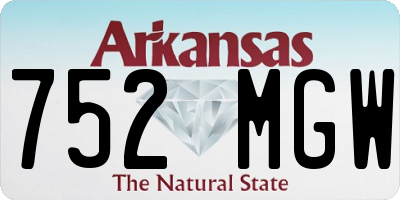 AR license plate 752MGW