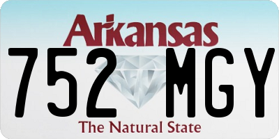 AR license plate 752MGY