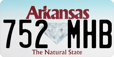 AR license plate 752MHB