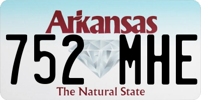 AR license plate 752MHE