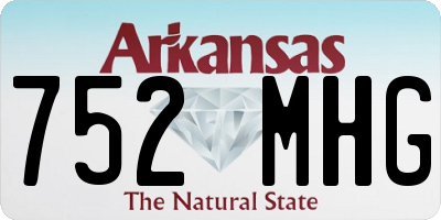 AR license plate 752MHG