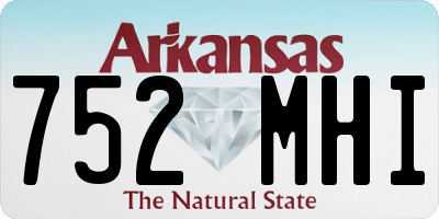 AR license plate 752MHI