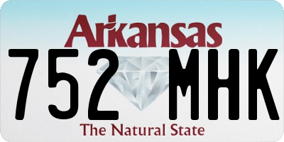 AR license plate 752MHK