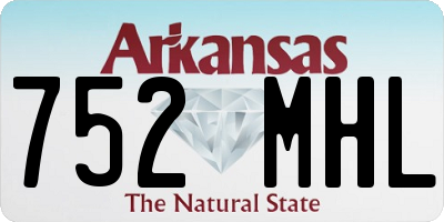 AR license plate 752MHL