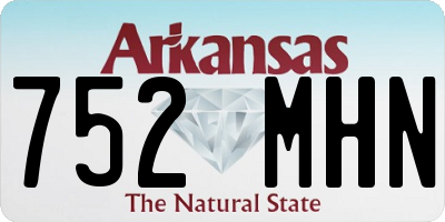 AR license plate 752MHN