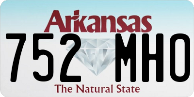 AR license plate 752MHO