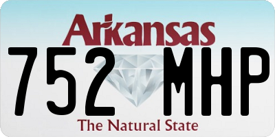 AR license plate 752MHP