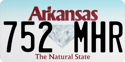 AR license plate 752MHR