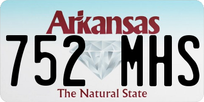 AR license plate 752MHS
