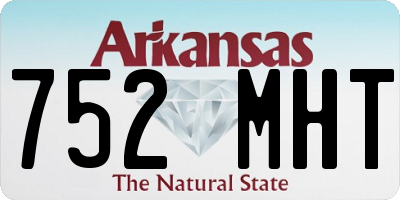 AR license plate 752MHT