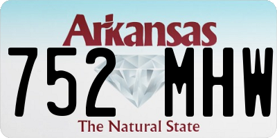 AR license plate 752MHW