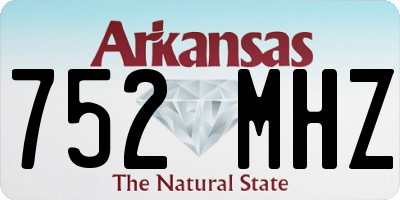 AR license plate 752MHZ