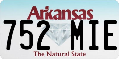 AR license plate 752MIE