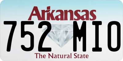 AR license plate 752MIO