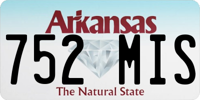 AR license plate 752MIS