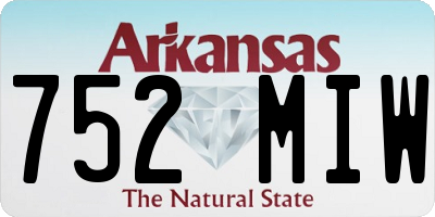 AR license plate 752MIW