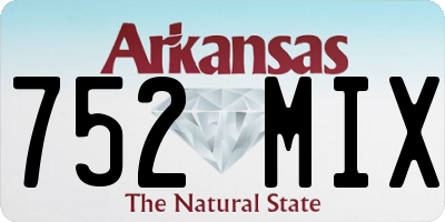 AR license plate 752MIX