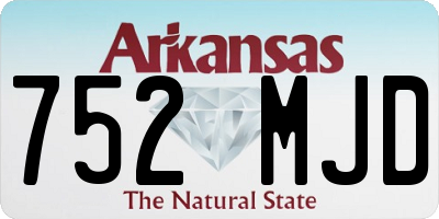 AR license plate 752MJD