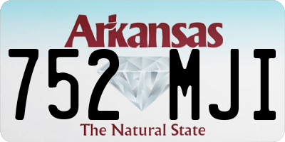 AR license plate 752MJI