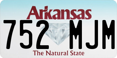 AR license plate 752MJM
