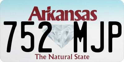 AR license plate 752MJP