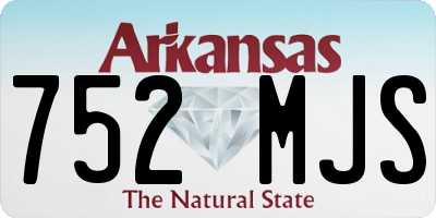 AR license plate 752MJS